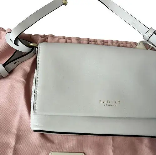 Radley London Hadley London Pearl white leather crossbody with dust bag