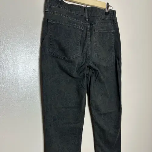 NYDJ CLEARANCE! Brown Subtle Leopard Print Pants Size 4 EUC