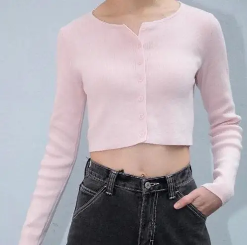 Brandy melville pink cardigan hotsell