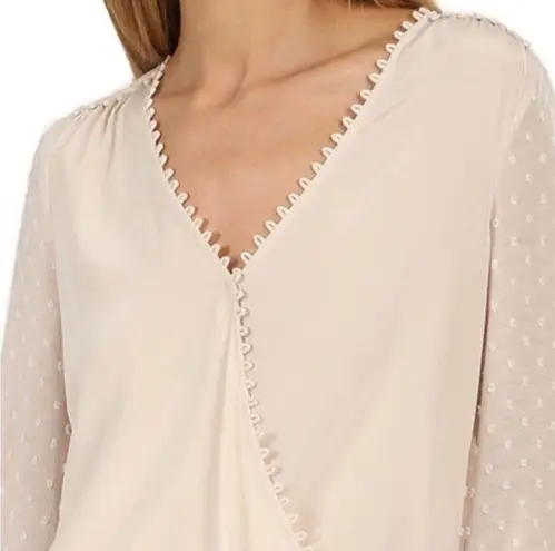 L'Agence L’AGENCE Perry Blouse Cream Size XS Retail $395.00