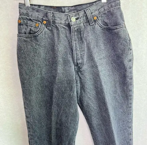 Levi's  16501 501 Womens Vintage Mom Jeans USA Rare Black Size 12 80s 90s