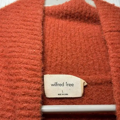 Wilfred  Free Hush Knit Turtleneck Sweater Copper Red