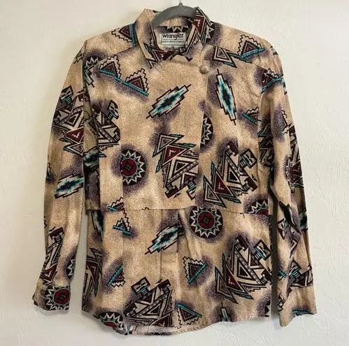 Wrangler Vintage  Aztec Pattern Pearlsnap