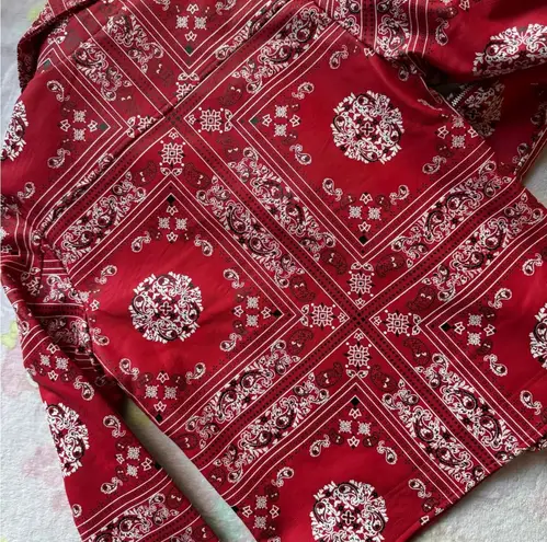 Reaction Kenneth Cole Paisley red bandanna style print jacket and bag (Kenneth Cole Reaction) set NEW