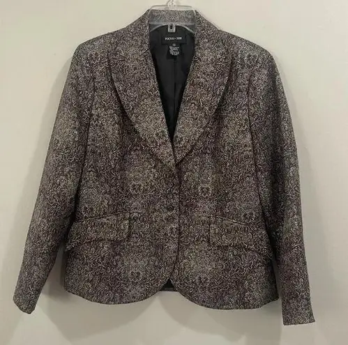 Focus 2000 Metallic Vintage Purple Blazer Size 10