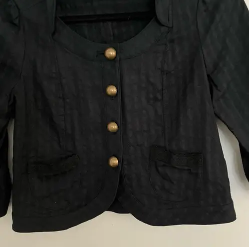 Veeko Crop Jacket with bold buttons and cute lace trim pockets. EUR Size 38