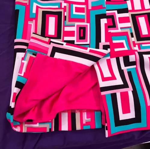 Kasper Midi Tutu Pink Multi Colored Skirt - Size 6