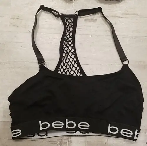 Bebe 💕💕 Seamless Mesh Racerback Bralettes (2 Pack) Medium M NWOT