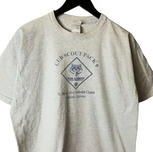 Cub Scout Pack 9 St Mark United Methodist Church T Shirt Y2K Vintage Adult Gray Size XL