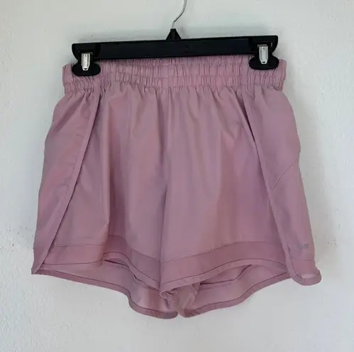Solid Pastel Pink Athletic Shorts