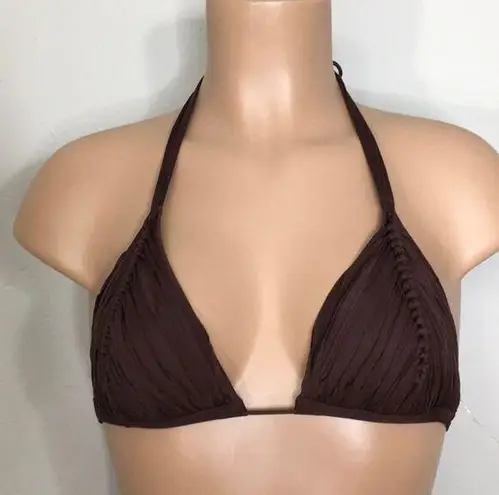 PilyQ  Isla triangle bikini top. Medium . NWT