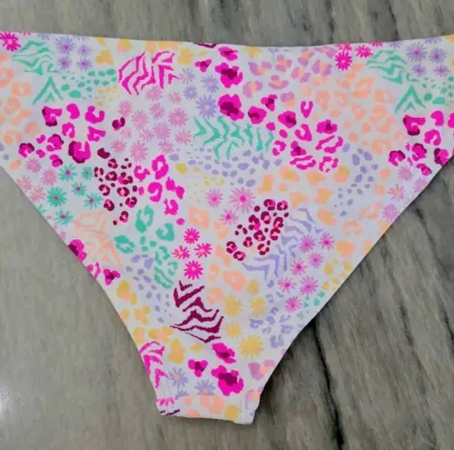 California Waves Bikini Bottom Ladies Hipster Multicolor Size Medium NWT