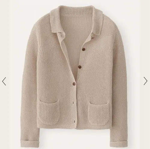 Poetry KNITTED JACKET Délavé linen