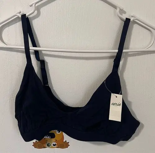Aerie  Women's Blue Bralette Bikini Top Size Small Adjustable Straps NWT thumbnail 1