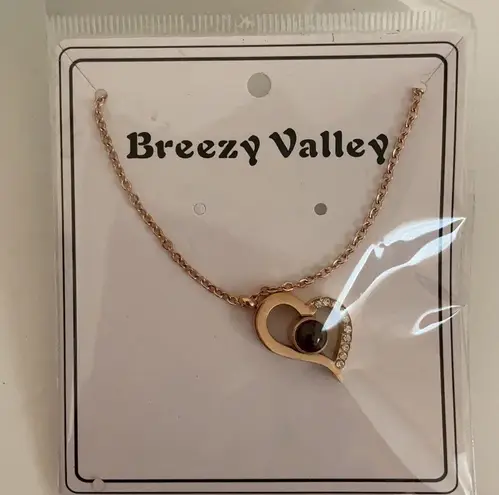 Breezy Valley To My Wife Ceramic Box & I Love You Heart Necklace In Gift Box NWT