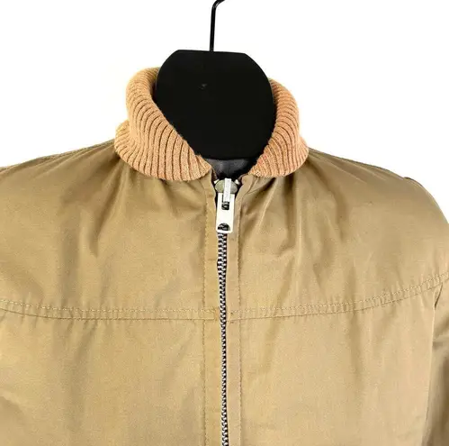 Woolrich Coat Faux Fur Lining Vintage 80's Tan Khaki