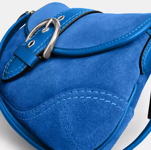 Coach  Soho Flap in Misty Blue Suede CY915