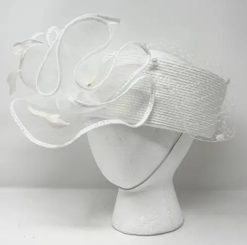 Vintage Deborah Fashions Church Kentucky Derby Wedding Party Tea White Pillbox