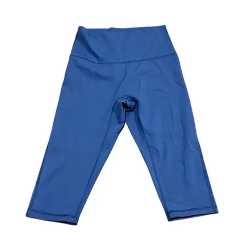 Aerie  Women's Blue High-Waisted Capri Leggings Size M