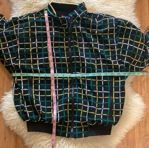 Vintage Tail Women’s Zipper “Tennis Time” Sporty Sweatshirt EUC Sz XS Black