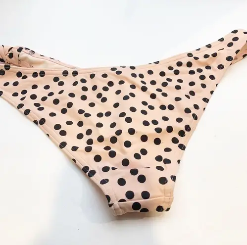 Topshop  Size 10 Pink Polka Dot Side Tie Bikini Bottoms Swim New NWT