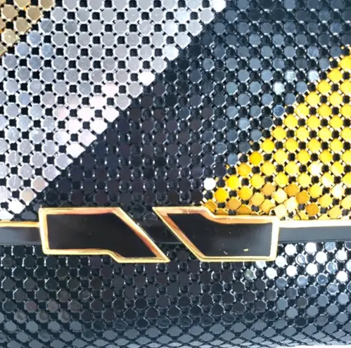 Vintage Metal Mesh Clutch Gold and Black Purse. Multiple