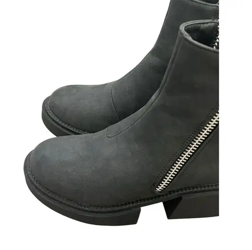 Seven7 Boots Women's Size 6 Black Booties Chunky Heel Casual Zip Closure NEW