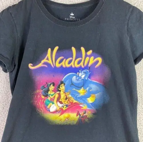 Disney  Aladdin Jasmine T-Shirt Princess Juniors Size Medium Genie Shirt Black