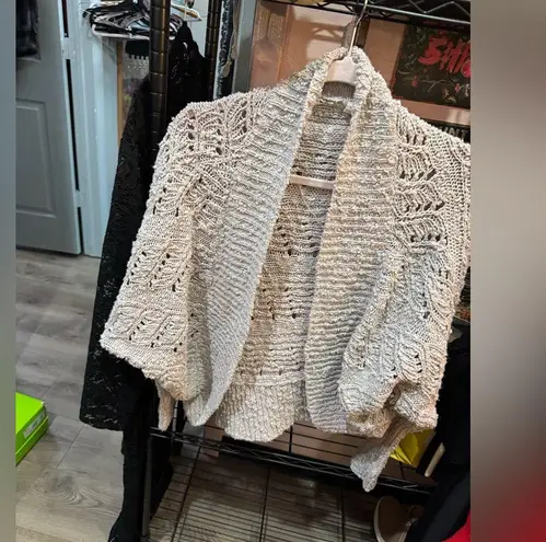 Moth Cream Knit Shrug