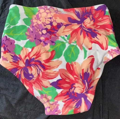 American Eagle  Outfitters Floral High Waisted Bikini Bottoms