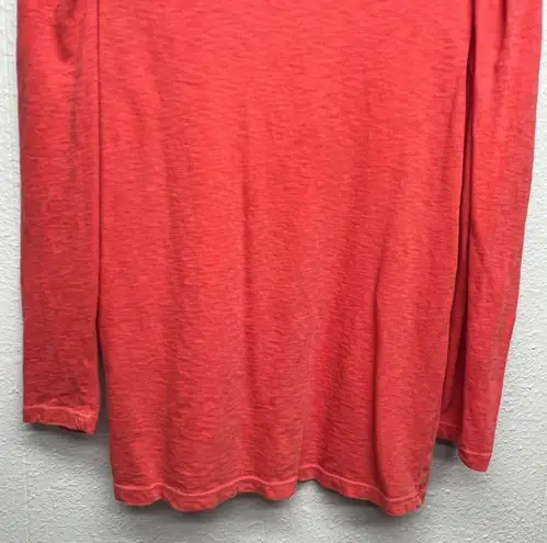 Sundry 100% Pima Cotton Womens Puff Shoulder Chic Ruffle Tomato Girl Top Size 2