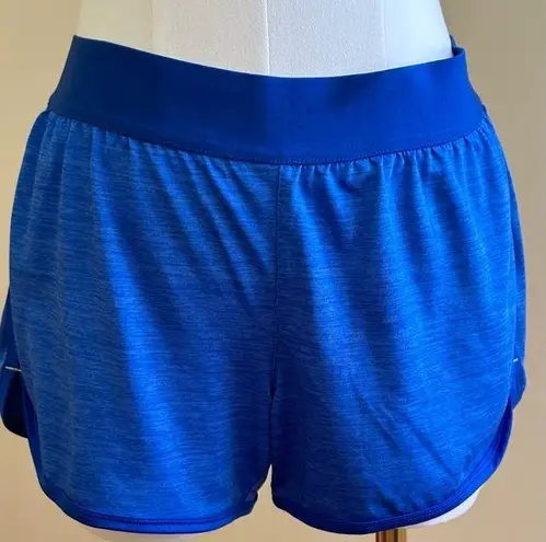 Danskin  Now Semi Fitted Blue & Florescent Yellow  Athletic Shorts Sz XS.