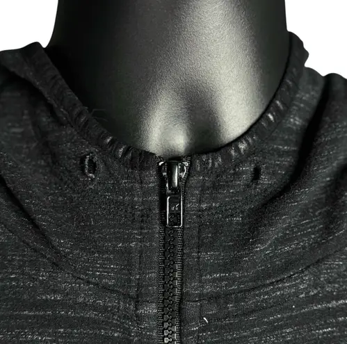 PINK - Victoria's Secret PINK by Victoria’s Secret Hoodie Small Black Heather Zip Up Logo Sweatshirt