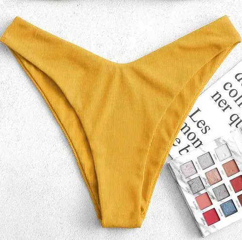 Zaful 🌸(3/$20) mustard high rise bikini bottom