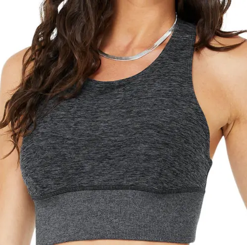 Alo Yoga Alosoft Serenity Bra Dark Heather Grey S