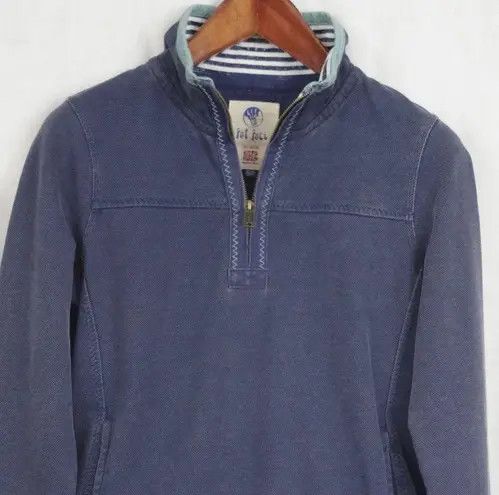 Ladies' Fat Face The Airlie Blue Zip Sweatshirt US Size 6