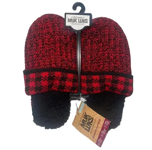 NWT! Muk Luks Ebony Licorice Fritzie Slipper