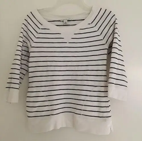 Banana Republic  scoopneck cotton stripe sweatshirt #TaylorSwiftRed