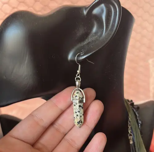 Boutique Dalmatian Jasper Earrings