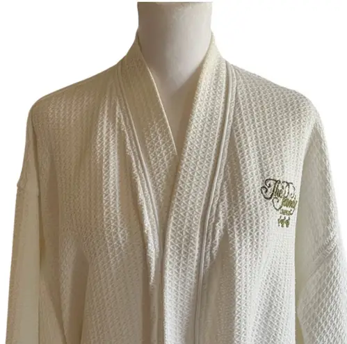 Boca Terry White Waffle Kimono Robe