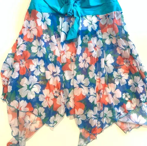 VIILOP Blue Two Piece Swimwear Swim Skirt Mesh Bikini NWT Size 2XL Black