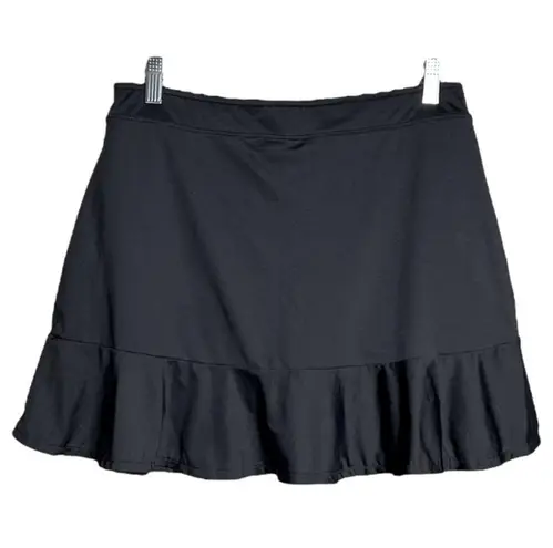 Slazenger  Golf Skort Gray Ruffle Bottom Mini Skort Pull On Style Shorts Under