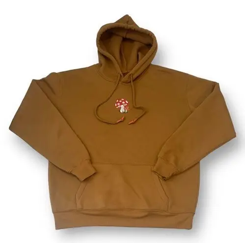 Embroidered Mushroom Hoodie Size Medium