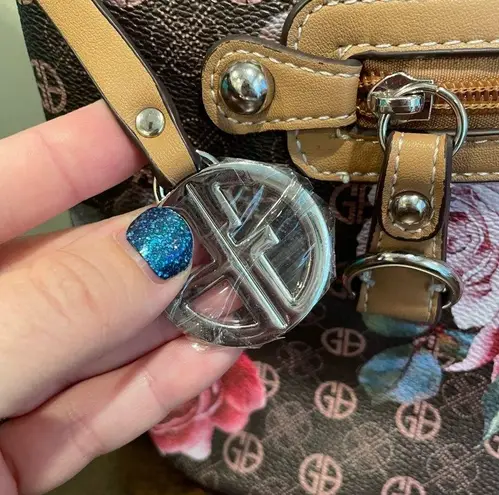 Giani Bernini Signature Rose Handbag Brown