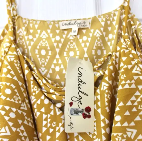 Indulge | Cold Shoulder Patterned Ruffle Mini Dress