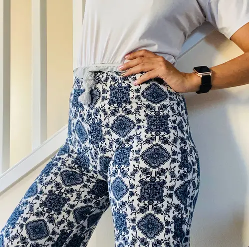 Boho Capri Pants Blue Size M