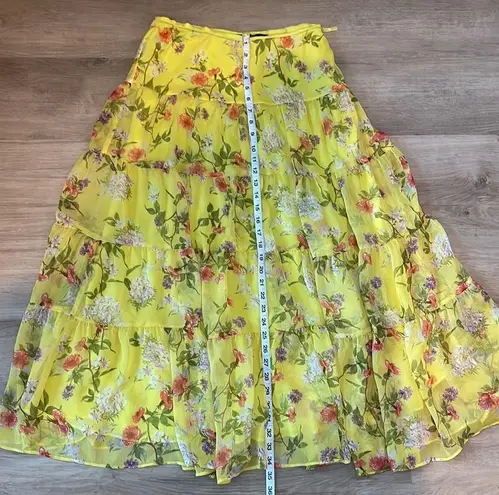 Ralph Lauren  Floral Print Maxi Skirt sz L