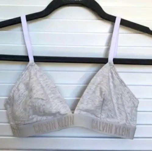 Calvin Klein Gray Triangle Bralette