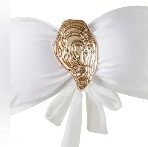 NWT White swimsuit with a sophisticated, high