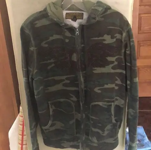 Lucky Brand  camo hoodie